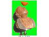 2 un lonfo terracotta e argento h.cm55 (imm. 2 di 9)