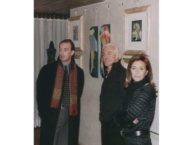2001 Il critico Giovanni Faccenda,Giovannie e Patrizia Maranghi