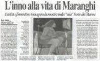 IL CORRIERE DI FIRENZE per Faustini  14 VIII 02