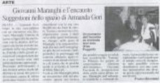 LA NAZIONE per Armanda Gori  21 XII 2001