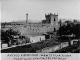 Le Mura - torre di Levante da piazza Garibaldi 1960 | Lastra a Signa