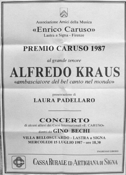 Premico Caruso 1987 a Alfredo Kraus