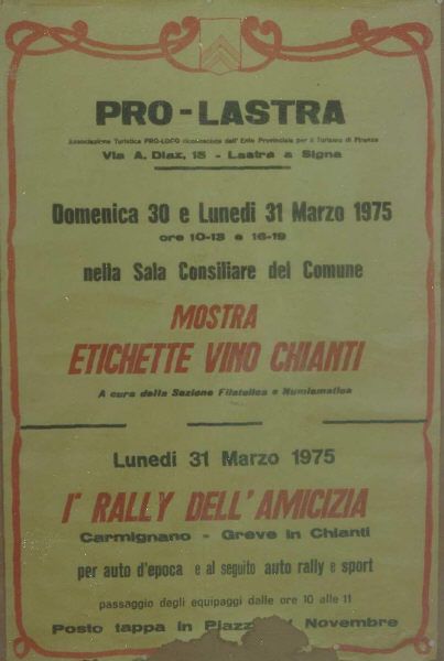 1975 Mostra etichette Vino Chianti
