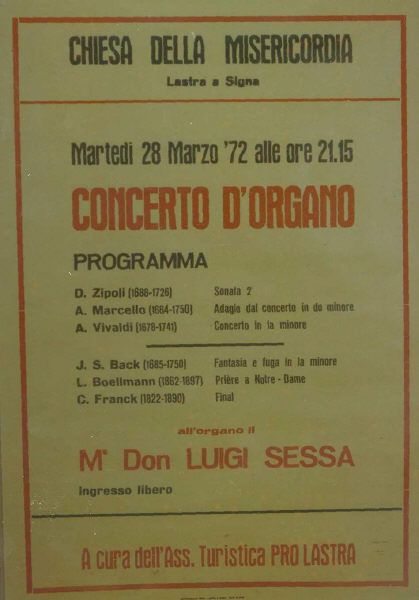 28 marzo 1972 Concerto d'organo