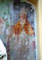 Sant'Ilario chiesa. Madonna fra Santi (XV sec) affresco facciata 2007