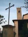 Veduta parziale e ingresso con campanile | chiesa di San Martino a Gangalandi, Lastra a Signa