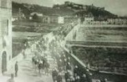 Manovre militari - Passaggio dei militari sul ponte 1900 (Ponte a Signa)