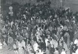 Comizio del Sindaco Gerardo Paci del PCI, durante la manifestazione per la salvezza della Columbus 1968