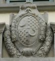 Villa delle Selve, stemma quadripartito con le insegne degli Strozzi e dei Salviati  foto  2012