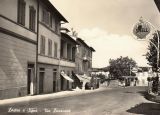 Lastra Signa, Via Livornese, La Posta con distributori di Benzina. (anni 50)