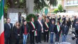 25 aprile 2016. Il Sindaco Angela Bagni al monumento alla Resistenza