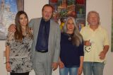Angela Sabatino con da sinistra la collaboratrice artistica Sara Lo Ciuro, il Presidente di San Miniato Comitato Manifestazioni Popolari Giuliano Mannucci, il collega Marcello Bertini.