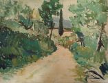 paesaggio olio su faesite cm 98x128