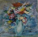 FIORI 80X80 ACRILICO SU TELA