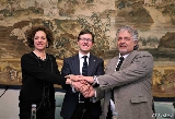 Angela Bagni, Dario Nardella e Alberto Cristianini sindaci di Lastra, Firenze e Signa 