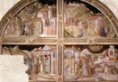 Vita della Beata Giovanna. Affresco su parete sinistra della cappella nella chiesa di San Giovanni a Signa. Autore ignoto,convenzionalmente denominato Maestro di Signa (XV sec.)