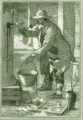 1903. Il patinatore. Disegno su carta colorata lumeggiata a biacca, 17x25