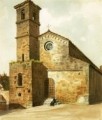1929. Chiesa di San Giovenale, Orvieto, acquerello, 24x33
