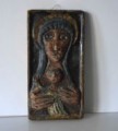 Madonna con bambino, anni 70. Ceramica, cm. 30x15