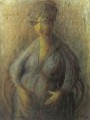 Attesa, 1963. Olio su tela, cm. 81x91