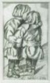 Il bacio, 1926, <br>matita su carta, mm. 150x85