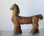 Cavallo, anni 70. Ceramica, cm. h25
