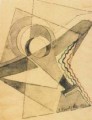 Cabrata-2, 1933,<br> tecnica mista su carta, mm. 215x152