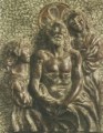 Cristo in Pietà, bassorilievo in terracotta, cm. 55