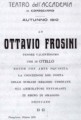 Attestato dell'Accademia del Teatro<br>(1910)