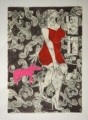 Penelope - acquaforte e acquatinta cm 33x23