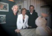 2001 Giovanni Maranghi,la gallerista Armanda Gori e lo scultore Bruno Lucchi